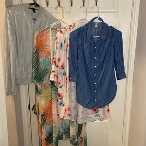 Floral and Denim Shirt Collection